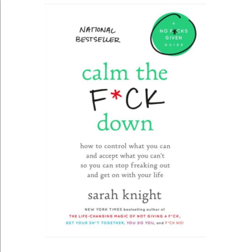 Calm the F down hardback book.